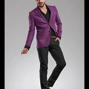 Express Purple Sport Coat Modern Slim Fit